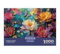 Beautiful Flowers Jigsaw Puzzle 1000 Pezzi Classici Per Adulti E Bambini ≥12 Anni Giochi Rilassamento & Intell. Per Appassionati Esperti Decorazione Casa Antistress Concentration 70x50cm/1000pcs