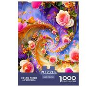Beautiful Flowers Jigsaw Puzzle 1000 Pezzi Classici Per Adulti E Bambini ≥12 Anni Giochi Rilassamento & Intell. Per Appassionati Esperti Regalo Amore Amico Natale Compleanno 70x50cm/1000pcs
