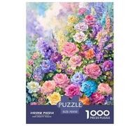 Beautiful Flowers Jigsaw Puzzle 1000 Pezzi Classici Per Adulti E Bambini ≥14 Anni Giochi Del Cervello Per Appassionati Esperti Regalo Amore Amico Natale Compleanno 70x50cm/1000pcs
