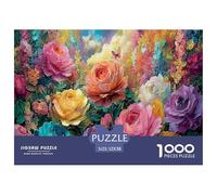 Beautiful Flowers Jigsaw Puzzle 1000 Pezzi Classici Per Adulti E Bambini ≥14 Anni Giochi Educativi Per Appassionati Esperti Decorazione Casa Imparo Logica 52x38cm/1000pcs