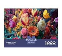 Beautiful Flowers Jigsaw Puzzle 1000 Pezzi Classici Per Adulti E Bambini ≥14 Anni Giochi Rilassamento E Intelligence Sfida Impossibile Decorazione Casa Difficile Alta Qualità 70x50cm/1000pcs