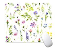 Beautiful Flowers Plants 4 Tappetini Mouse Lavabile Tappetino per Mouse Soffice Mousepad per Ufficio Casa Laptop 25X30Cm