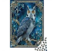Beautiful Great Horned Gufo in Deciduous Forest 38x26cm/1000pcs Puzzle Adatto Per Adulti E Folla Dai 14 Anni in Su