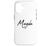 Beautiful Handwritten Font Magda Calligraphy Custodia per iPhone 16