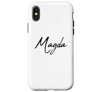 Beautiful Handwritten Font Magda Calligraphy Custodia per iPhone X/XS
