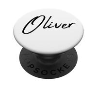 Beautiful Handwritten Font Oliver Calligraphy PopSockets PopGrip Adesivo