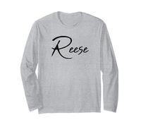 Beautiful Handwritten Font Reese Calligraphy Maglia a Manica