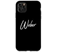 Beautiful Handwritten Font Weber Calligraphy Custodia per iPhone 11 Pro Max