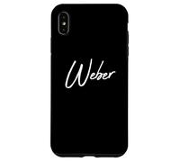Beautiful Handwritten Font Weber Calligraphy Custodia per iPhone XS Max