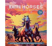 Beautiful Horses Coloring Book (Tascabile) Chartwell Coloring Books