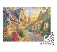 Beautiful Houses House Puzzle estremamente difficile, molto difficile da completare, adatto per adulti, 1000 pezzi (75x50 cm)