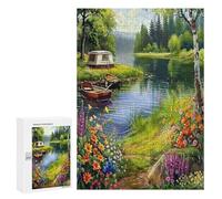 Beautiful Lakeside Scene Puzzle 300 Pezzi Idea Regalo Festa Aziendale PremiumRompicapo Per Adulti Colleghi Intelligente E Creativo Regalo Fine Anno Lavorativo 300 PCS