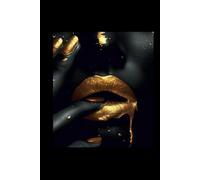 Beautiful Lips 08: A5 squared notebook with margins in a beautiful hard cover | for school pupils and students | 160 pages