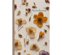 Beautiful mix flower on the wall notebook: Ideal paperback for adults, teens and kids ,use in school , college , do homework , take note, journaling or others ,wide ruled 6x9 inc.,100 pages