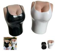 Beautiful Model-Shaped Automatic Press-Type Bottle Opener,Stylish One Touch Pop Top Cap Remover for Beer Soda Juice,Creative Fun Bar Tool for Home Kitchen Party Unique Gifts (Black+White)