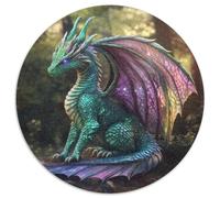 Beautiful Mother Drago|Rainbow-colored Double Wings| Puzzle Divertenti Per Tutta La Famiglia 1000pcs (67.5x67.5cm) Adulti