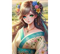 Beautiful Of Woman in Japan: Size 6" x 9" (165 lined pages) Paperback Notebook