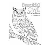 Beautiful Owl Coloring Book - Volume III
