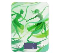 Beautiful Person Dancing Silhouette Green Soap Making Food Scale Travel 5 kg/5 g Bilancia digitale peso grammi con 4 unità per Keto Keto Espresso (batterie non incluse)