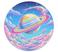 Beautiful Planet 1000 Pieces Round Puzzle Jigsaw Birthday Gift Reative Puzzles Per La Decorazione Delle Pareti