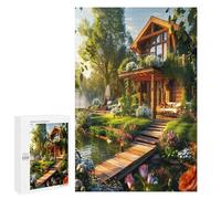 Beautiful Residence Wooden Puzzle 1000 Pezzi Rompicapo Relax Adulti PremiumPressione Ridotta Dopo Il Lavoro Sfida Educativa Idea Regalo Festa Aziendale 1000 PCS