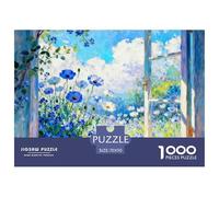 Beautiful Scenery of The Window Jigsaw Puzzle Impossibili 1000 Pezzi Flower Decorazione Per La Casa. Giochi Rilassamento E Intelligence Per Adulti E Bambini Da 12 Anni 70x50cm/1000pcs