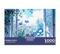 Beautiful Scenery of The Window Jigsaw Puzzle Impossibili 1000Pcs Flower Decorazione Per La Casa. Rilassamento E Intelligence Per Adulti E Bambini Da 12 Anni 38x26cm/1000pcs