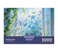 Beautiful Scenery of The Window Jigsaw Puzzle Impossibili 1000Pcs Flower Decorazione Per La Casa. Rilassamento E Intelligence Per Adulti E Ragazzi Da 14 Anni 70x50cm/1000pcs
