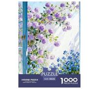 Beautiful Scenery of The Window Jigsaw Puzzle Impossible 1000 Pezzi Flower Decorazione Per La Casa. Rilassamento E Intelligence Per Adulti E Ragazzi Da 14 Anni 38x26cm/1000pcs
