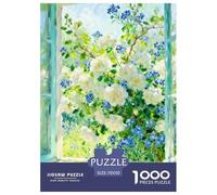 Beautiful Scenery of The Window Puzzle Impossible 1000 Pezzi Flower Decorazione Per La Casa. Giochi Rilassamento E Intelligence Per Adulti E Bambini Da 12 Anni 70x50cm/1000pcs