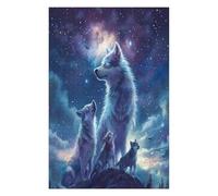 Beautiful She-wolf Accompanied Puzzle 1000 Pezzi Sfida Rompicapo Estrema Impossibile Da Completare Per Collezionisti Esperti Regalo Per Chi Ama Le Sfide 1000 PCS