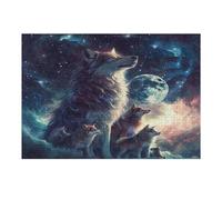 Beautiful She-wolf Accompanied Puzzle 300 Pezzi Rompicapo Antistress Premium Pressione Ridotta Dopo Il Lavoro Attività Rigenerante Regalo Per Chi È Stressato 300 PCS