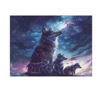 Beautiful She-wolf Accompanied Puzzle 500 Pezzi Idea Regalo Natale 2025 Rompicapo Premium Rilassamento E Divertimento Regalo Perfetto Per Lui E Lei 500 PCS