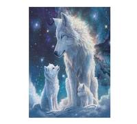 Beautiful She-wolf Accompanied Puzzle 500 Pezzi Per Adulti E Ragazzi Gioco Educativo Intelligente Rilassamento Pressione Ridotta Idea Regalo Natale 500 PCS