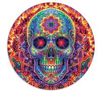 Beautiful Skull Head Puzzle Intrattenimento Creativo 1000 Elementi Skeleton Puzzle Di Cartone Decora La Casa Giochi-rompicapo Per Adulti E Bambini 1000pcs (67.5x67.5cm)