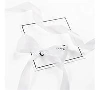 Beautiful Translucent Chiffon Ribbons 2.5cm Width DIY Handicraft Bowknot Festival Box Packing(White)
