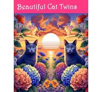 Beautiful Twin Cats: Medium-Sized Coloring Book