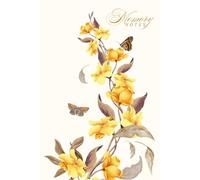 Beautiful Vintage Yellow Flower Notebook: 6 x 9 inches with 120 lined pages