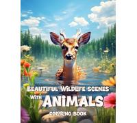 Beautiful Wildlife Scenes with Animals Coloring Book: 102 Simple Relaxation Compositions for Stress Relief. A Coloring pages with Cute Illustrations wild Animals for Teens and Adults in Grayscale