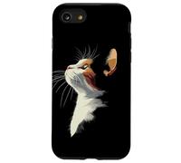 Beautiful Womens Girls Illustration Art Calico Cat Lover Custodia per iPhone SE (2020) / 7/8