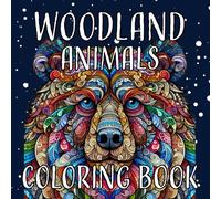 Beautiful Woodland Animals Coloring Book: Zentangle Style