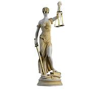 BeautifulGreekStatues Antica Dea Greca Themis Statua Signora Cieca Giustizia Statuetta Fatta A Mano Scultura Avvocato Regalo Finitura Oro 35cm