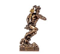 BeautifulGreekStatues Hermes Mercury Dio Zeus Figlio Romano miniatura in bronzo fuso a freddo statuetta 8,7 cm
