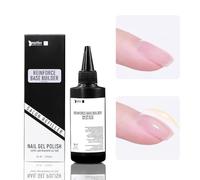 Beautilux 5-in-1 Trasparente Gel Unghie Ricostruzione Senza-TPO, 100ml HEMA-FREE Base Rinforzante Rivestimento per Unghie, Colla per Decorazioni Strass et Unghie Finte, Base Coat