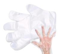 BEAUTIONA Guanti monouso in pellicola - 100 pezzi - universale forte protezione - per cosmetici, parrucchieri, paraffina