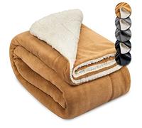 Beautissu coperta plaid Sherpa in pile morbida e calda da divano invernale