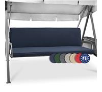 Beautissu Cuscini per Dondoli e Altalene da Giardino & Balcone 180x50 cm - Set di 2 cuscini per la seduta e lo schienale - Cuscini Dondolo Lavabile Seduta con Cerniera Blu Scuro - Loft HS
