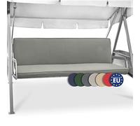 Beautissu Cuscini per Dondoli e Altalene da Giardino & Balcone 180x50 cm - Set di 2 cuscini per la seduta e lo schienale - Cuscini Dondolo Lavabile Seduta con Cerniera Grigio Chiaro - Loft HS