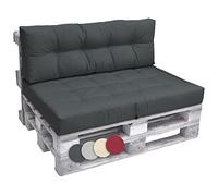 Beautissu cuscini per pallet per esterni con cuscino seduta e schienale