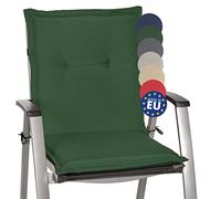 Beautissu Cuscini per sedie da Giardino Loft NL 100x50x8cm - Comoda e soffice Imbottitura - Morbido Cuscino per Interni ed Esterni - Ideale Anche per spiaggine - Verde Scuro